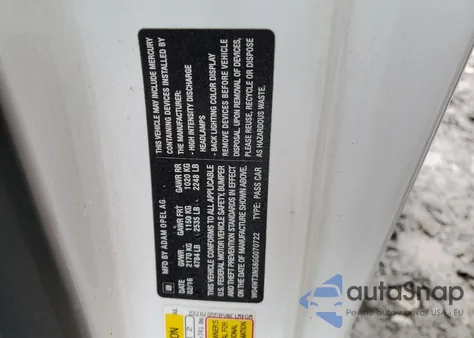 2016 Buick Cascada Premium from USA, damaged, VIN W04WT3N58GG070722